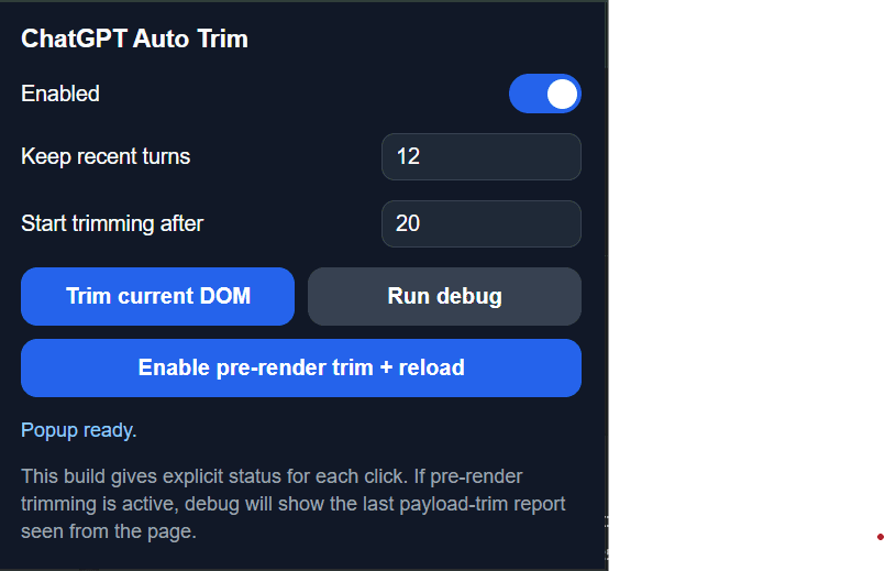 Older dev-utility popup